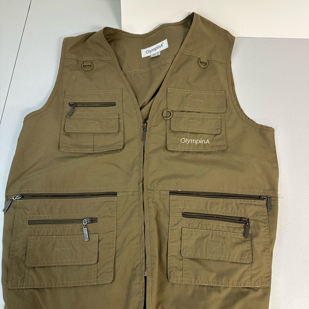 Olive Green Fishing Vest